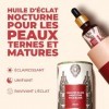 iYURA Manjish Élixir dÉclat Nocturne pour le Visage | Huile Hydratante pour le Visage | Pour une Peau dApparence Rosée et C