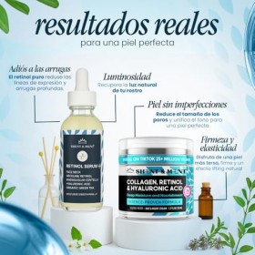 SHENT & MENT Kit Crème Rétinol 3% + Sérum Rétinol 0,6% Anti-Âge Anti-Rides Anti-Taches Anti-Acné Hydratant Raffermissant Effe