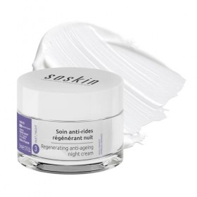 Soskin - Soin Anti-Rides Régénérant Nuit - Nourrit et Répare Pendant le Sommeil - Lisse et Revitalise la Peau au Réveil - Con