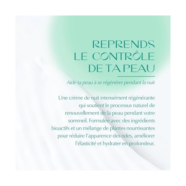 AYRA SPA - Crème de Nuit Anti-Âge Collagène Végane | Avec Plancton Marin, Sodium PCA, Beurre de Cacao & de Karité | Soutient 