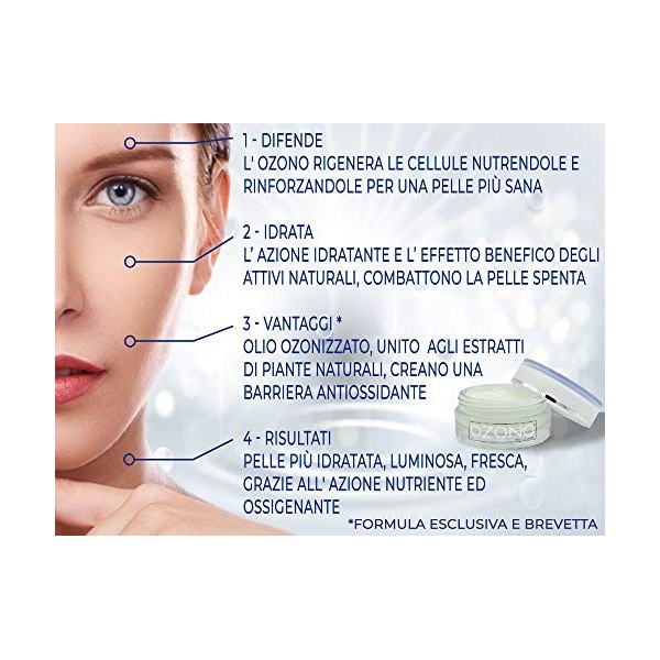 OZONO H&B - Fitocrema Crème Hydratante - MADE IN ITALY 50ml 