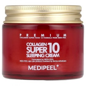 MEDI-PEEL - [] Crème de sommeil Collagen 10 70 ml | Crème au collagène | Crème de sommeil | Crème hydratante | Crème apaisant