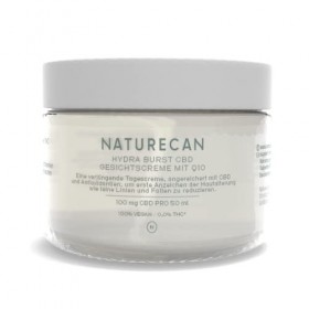 Naturecan CBD Crème de nuit au rétinol, répare et régénère la peau, enrichie en CBD et antioxydants, végétalien et sans OGM, 