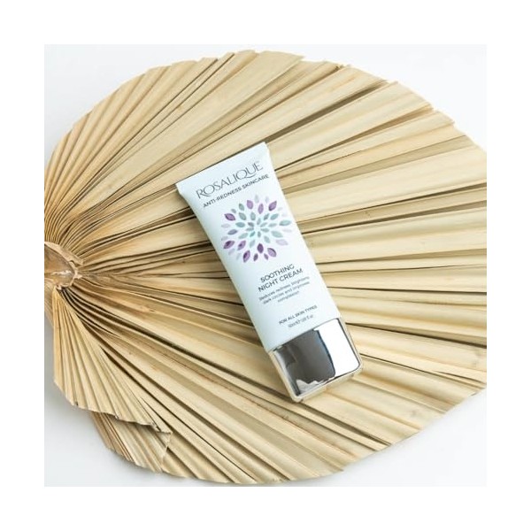 Rosalique Crème de nuit apaisante 50 ml : Ultimate Calm for Sensitive Skin – Cliniquement prouvée IBR-CalmDeAge®, α-bisabolol