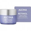 ALCINA Crème de nuit au rétinol - 1 x 50 ml - Crème nourrissante intense pour le visage pour une peau plus lisse et plus ferm