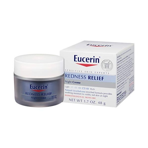 Eucerin Redness Relief Soothing Night CR?me, 1.7 Ounce