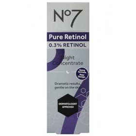 No.7 Concentré de nuit avec rétinol pur No7, 0,3 % de rétinol, 1 ml, 1 once