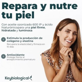 KEYOXYGEN Repair Night Cream Crème de nuit régénérante et anti-âge pour le visage avec acide hyaluronique, peroxibiokey et AO