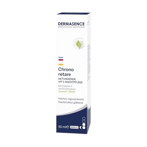 DERMASENCE Chrono Retare aktivierende VIT C-Nachtpflege, 50 ml Crème