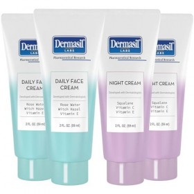 Dermasil Day Oil Free with Retinol Day & Oil Free Night 2oz Ea by Dermasil