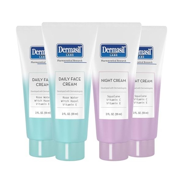 Dermasil Day Oil Free with Retinol Day & Oil Free Night 2oz Ea by Dermasil