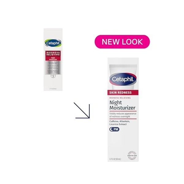Cetaphil Hydratant de nuit anti-rougeurs, 50 ml