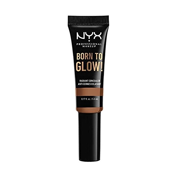 NYX Professional Makeup Anti-Cernes Éclat Born to Glow, Regard Illuminé, Réduction des Cernes, Illuminateur et Correcteur Con