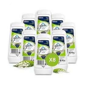Glade® Gel Longue Durée Fraicheur Muguet - Infusé Aux Huiles Essentielles - Lot de 8