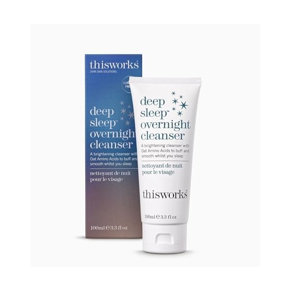 This Works Deep Sleep Overnight Cleanser, 100 ml – Nettoyant éclaircissant pour le visage infusé avec un parfum fonctionnel d