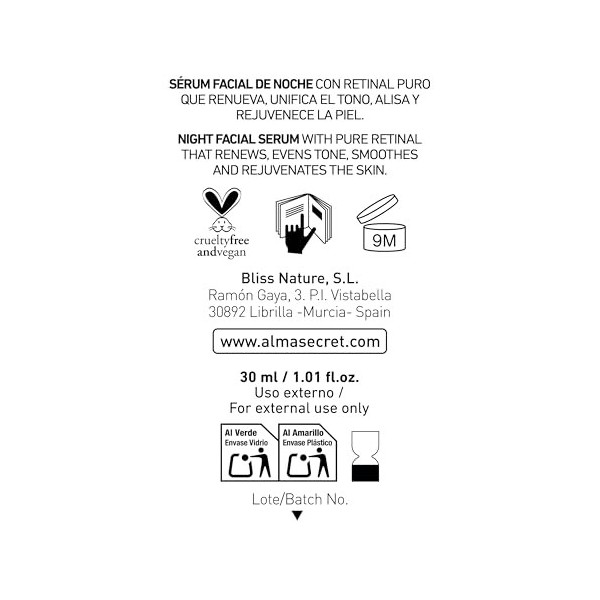 NOVA ENGEL Round Midnight Sérum Con Retinal Puro 0,1% 30 ml