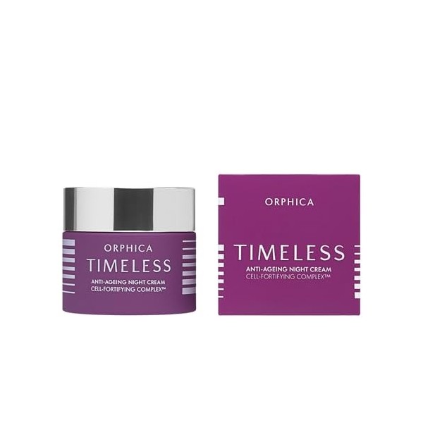 Orphica Timeless Crème de nuit anti-âge 50 ml - Soin de nuit régénérant pour femme - Soin hydratant du visage - Crème rafferm