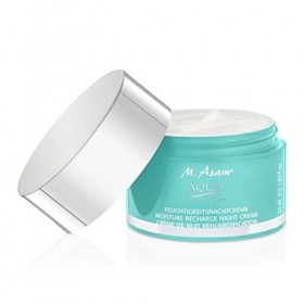 M. Asam AQUA INTENSE Crème de nuit 50ml , Crème de nuit hydratante à lacide hyaluronique, vegan