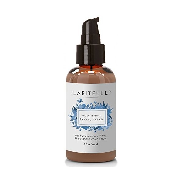 Laritelle Organic Facial Moisturizer 2 oz | Rejuvenating, Nourishing, Vitamins & Antioxidants-rich Day/Night Cream for Cellul
