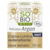 SOBIO ETIC – Soin Nuit Nutritif pour Peaux Matures, Confort et Douceur à l’Argan Bio 50 mL Lunité