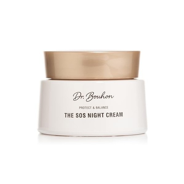 Dr. Bouhon - The SOS Night Cream 50 ml – Crème pour le visage à la lavande, à lacide hyaluronique et aux phytoestrogènes –