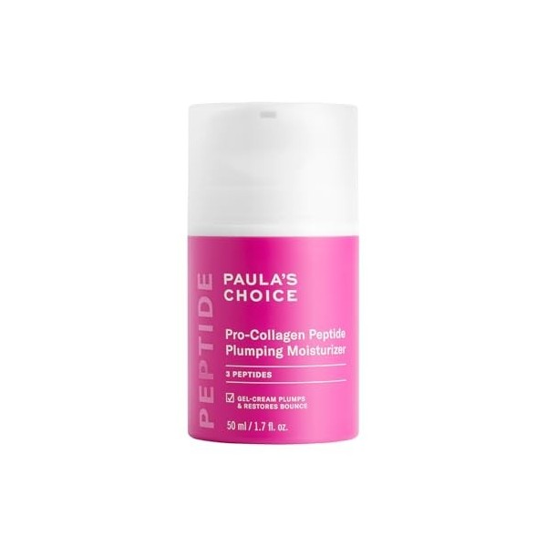 Paula’s Choice Crème Hydratante Repulpante Peptides Pro-Collagène - Crème pour le Visage - Lisse et Hydrate - Repulpe et Rédu...