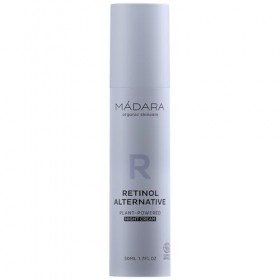 MÁDARA Rétinol Alternative Crème de nuit végétale 50 ml – Crème hydratante anti-âge profonde avec Bidens Pilosa & eau de boul