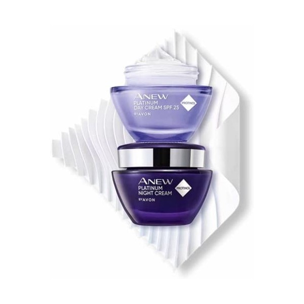 Avon Anew Platinum Duo jour et nuit avec Protinol SPF25 Crème Jour et Nuit