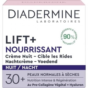 DIADERMINE – Soin Nuit Anti-Rides pour une Peau Lisse et Repulpée, Texture Riche 50 ml - lot de 3 - Vendu par Lot