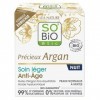 SO BIO - Soin Léger Nuit Anti-Âge 50ml - Régénération de la Peau et Réduction des Signes de lÂge - Formule Naturelle et Bio 