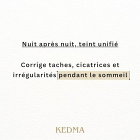 Kedma - Crème de Nuit Active - Crème de Nuit Éclaircissante au Glycolique et Acide Mandélique - Pour Teint Uniforme et Renouv