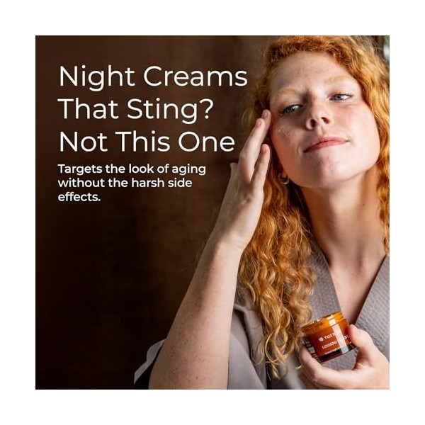 Tree To Tub Hydratant anti-âge au rétinol pour peaux sèches et sensibles – Hydratant visage à lacide hyaluronique anti-rides