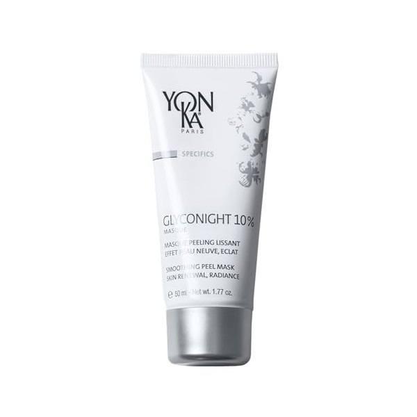 Yon-Ka Glyconight 10% Masque – Masque Peeling de Nuit à l’Acide Glycolique – Anti-Âge, Éclat et Renouvellement Cutané – Formu...