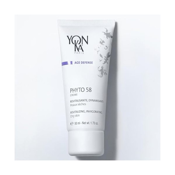 Yon-Ka Phyto 58 Crème Nuit Réparatrice pour Peaux Sèches 50ml - Purifie, Régénère et Illumine les Peaux Fatiguées - Efficacit