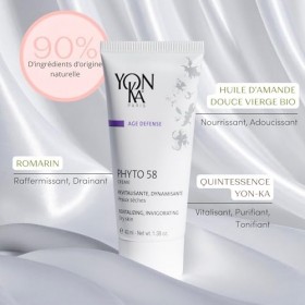 Yon-Ka Phyto 58 Crème Nuit Réparatrice pour Peaux Sèches 50ml - Purifie, Régénère et Illumine les Peaux Fatiguées - Efficacit