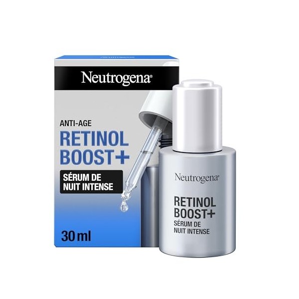 Neutrogena Trio Anti-Âge Retinol Boost - Rituel Complet Visage Sérum Nuit 30ml + Crème Jour 50ml + Crème Yeux 15ml