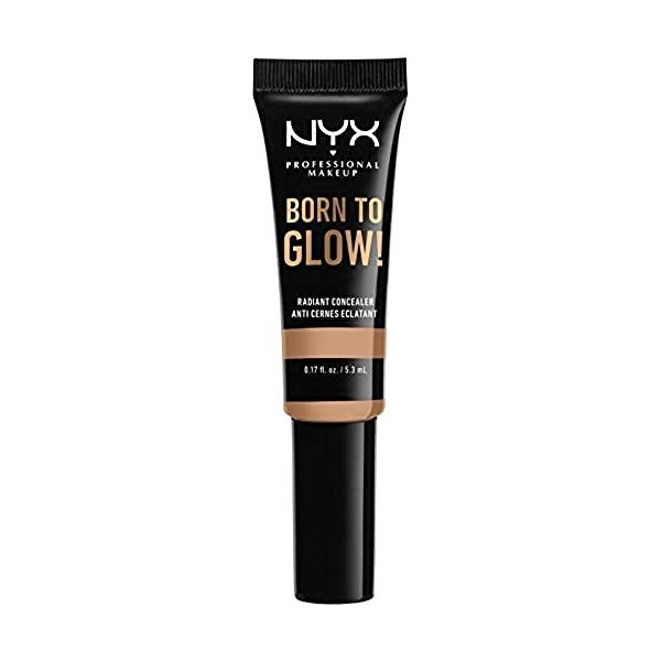 NYX Professional Makeup Anti-Cernes Éclat Born to Glow, Regard Illuminé, Réduction des Cernes, Illuminateur et Correcteur Con