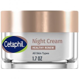 Cetaphil Healthy Renew Crème de nuit raffermissante pour le visage avec peptides, alternative au rétinol pour peaux sensibles