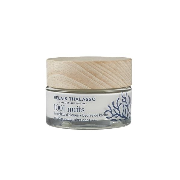 Relais Thalasso Cosmétique® Crème 1001 Nuits Anti-rides-Nourrit-Protège-Complexe aux 3 Algues+Karité – 50ml Naturalité : 95%