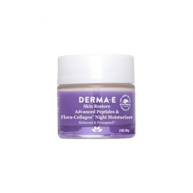 Advanced Peptides and Flora-Collagen Night Moisturizer by Derma-E for Unisex - 2 oz Moisturizer Crème Jour et Nuit