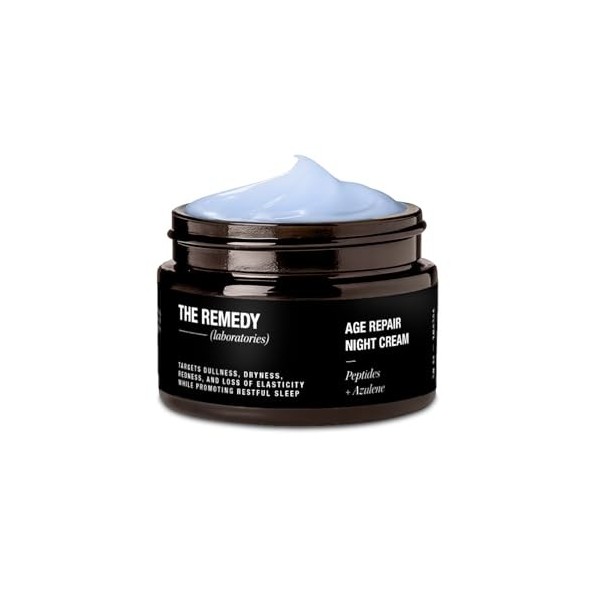 The Remedy Laboratories Age Repair Night Cream – Crème de nuit réparatrice anti-âge aux peptides et à l’azulène pour hydrater