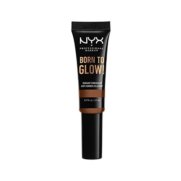 NYX Professional Makeup Anti-Cernes Éclat Born to Glow, Regard Illuminé, Réduction des Cernes, Illuminateur et Correcteur Con