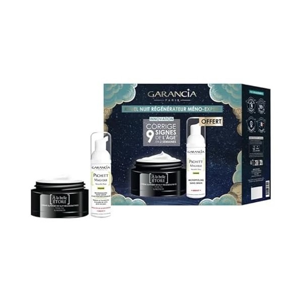 Garancia - Coffret À la belle ÉTOILE Crème Suprême de nuit régénératrice 40ml + Pschitt Magique Pocket 30ml