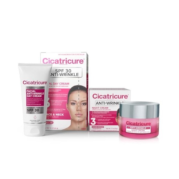 Cicatricure Crème de jour et de nuit anti-rides lot 