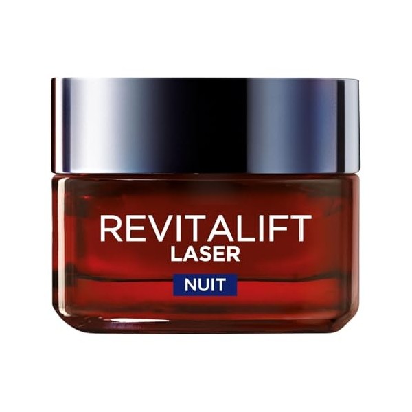 LOREAL PARIS – Masque Nuit Anti-Rides Raffermissant pour une Peau Lisse et Hydratée 50ml - Le Lot De 2