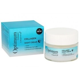 Superdrug Optimum Lot de 3 crèmes de jour au collagène SPF 50 ml, crème de nuit 50 ml et crème contour des yeux 15 ml