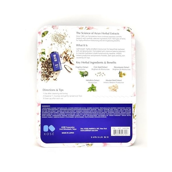 SEKKISEI Crèmes de Nuit Hydratantes/Rajeunissantes Crème Jour et Nuit