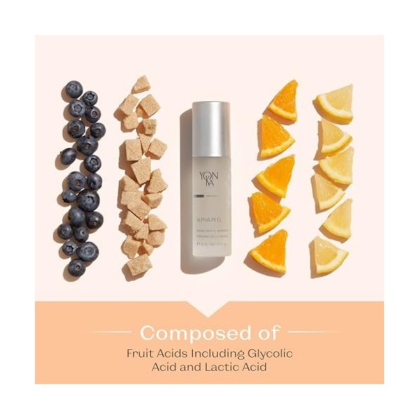 Alpha-Peel Yonka 30ml - Gel Peeling Nuit Rénovateur - Élimine Cellules Mortes, Affine Texture, Atténue Rides - Résultats Derm