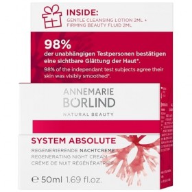 ANNEMARIE BÖRLIND System Absolute System Crème de nuit régénérante anti-âge 50 ml + échantillon de test gratuit 2 x 2 ml 