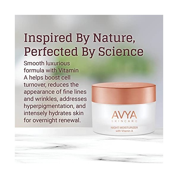 Avya Skincare Crème hydratante de nuit à la vitamine A